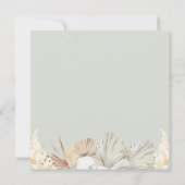 Faire-part de mariage de cadre de jungle géométriq (Dos)