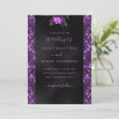 Faire-part de mariage de cadre de Parties scintill (Debout devant)