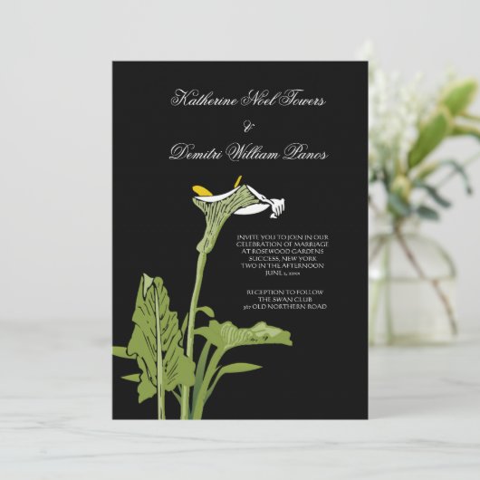 Faire-part de mariage de Calla Lily (Debout devant)