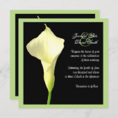 Faire-part de mariage de Calla Lily (Devant / Derrière)