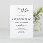 Faire-part de mariage de calligraphie (Debout devant)