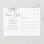 Faire-part de mariage de calligraphie botanique (Dos)
