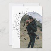 Faire-part de mariage de calligraphie moderne (Dos)