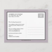 Faire-part de mariage de calligraphie moderne - Pr (Dos)