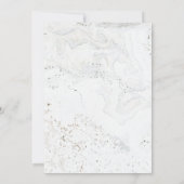 Faire-part de mariage de calligraphie | Or (Dos)