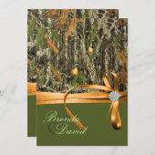 Faire-part de mariage de Camo de chasse (Devant / Derrière)