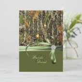 Faire-part de mariage de Camo de chasse (Debout devant)