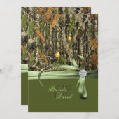 Faire-part de mariage de Camo de chasse (Devant / Derrière)