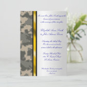 Faire-part de mariage de camouflage numérique de l (Debout devant)