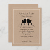 Faire-part de mariage de canicules de jouets sophi (Devant / Derrière)