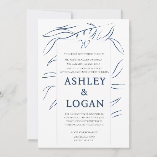 Faire-part de mariage de canopée romantique Dream (Devant)