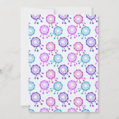 Faire-part de mariage de capture de rêve rose (Dos)