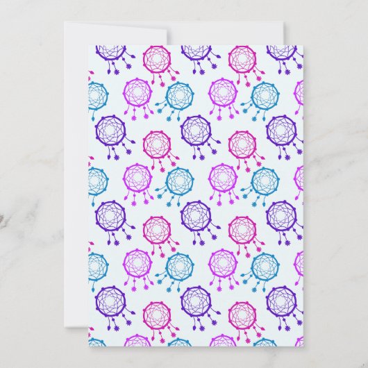 Faire-part de mariage de capture de rêve rose (Dos)