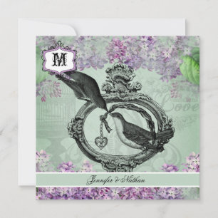 Faire-part de mariage de Carré de casiers Lilacs v