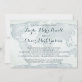 Faire-part de mariage de carte d'aquarelle (Devant)