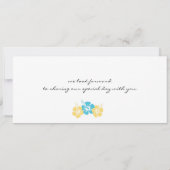 Faire-part de mariage de carte d'embarquement (Dos)