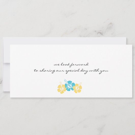 Faire-part de mariage de carte d'embarquement (Dos)