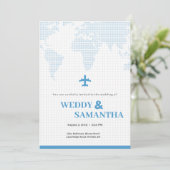 Faire-part de mariage de carte d'embarquement (Debout devant)