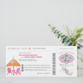 Faire-part de mariage de carte d'embarquement du (Debout devant)