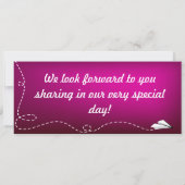 Faire-part de mariage de carte d'embarquement Papi (Dos)