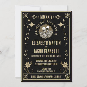 Faire-part de mariage de carte Tarot