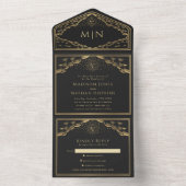 Faire-part de mariage de carte Tarot Élégant Sun e (À l'intérieur)