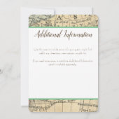 Faire-part de mariage de carte vintage (Dos)