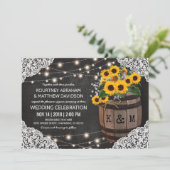 Faire-Part de Mariage de Cave à Vin Rustique | Gui (Debout devant)