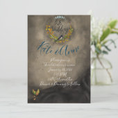 Faire-part de mariage de célébration de l'aquarell (Debout devant)