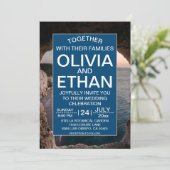 Faire-part de mariage de célébration de plage sur (Debout devant)