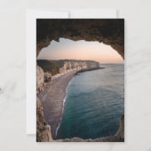 Faire-part de mariage de célébration de plage sur (Dos)