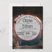 Faire-part de mariage de célébration de plage sur  (Devant)