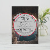 Faire-part de mariage de célébration de plage sur  (Debout devant)