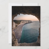 Faire-part de mariage de célébration de plage sur  (Dos)