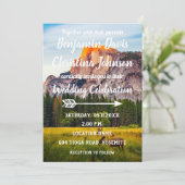 Faire-part de mariage de cerfs communs et de (Debout devant)