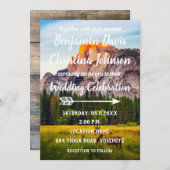 Faire-part de mariage de cerfs communs et de (Devant / Derrière)