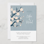 Faire-part de mariage de cerisier japonais (Devant)