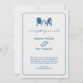 Faire-part de mariage de chaises Adirondack (Devant)