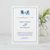 Faire-part de mariage de chaises Adirondack (Debout devant)