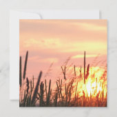 Faire-part de mariage de champ Sunset (Dos)
