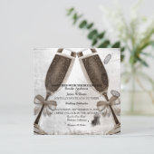 Faire-part de mariage de Champagne (Debout devant)