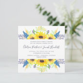 Faire-part de mariage de champs de fleurs | CARRÉ (Debout devant)