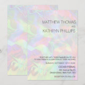 Faire-part de mariage de changement de couleur (Devant / Derrière)