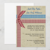 Faire-part de mariage de charme de campagne (Devant / Derrière)