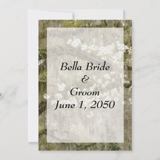 Faire-part de mariage de charme du Sud (Dos)