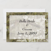 Faire-part de mariage de charme du Sud (Dos)