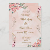 faire-part de mariage de charme rustique (Devant / Derrière)