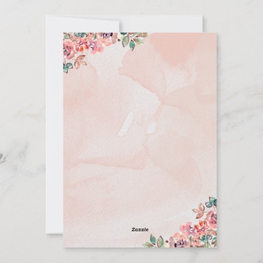 faire-part de mariage de charme rustique (Dos)