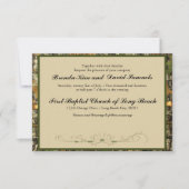 Faire-part de mariage de chasse de Camo (Devant)