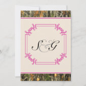 Faire-part de mariage de chasse rustique de Camo r (Devant)